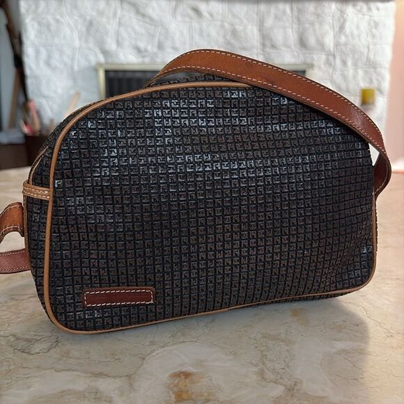 Ted Lapidus Rare Vintage Monogram Leather Shoulder Bag - Picture 6 of 15